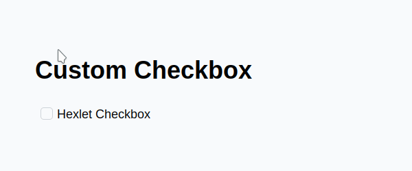 Custom CheckBox